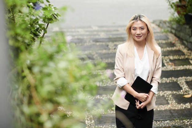 Female Entrepreneur with Tablet Computer