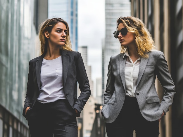 Photo female entrepreneurs in suits