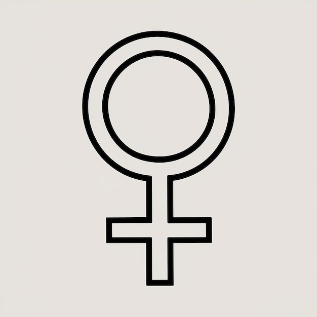 Photo female gender symbol