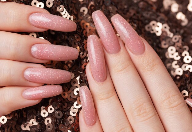 Female hands with beautiful manicure