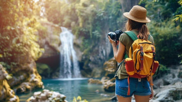 a female photographer with a cameraworld photograph day