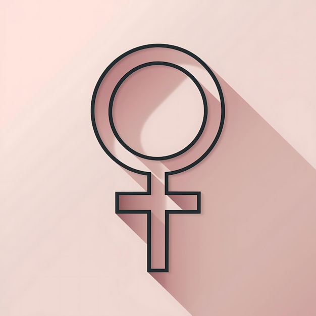 Photo female symbol sign