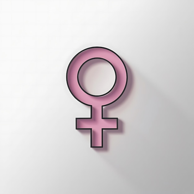 Photo female symbol sign