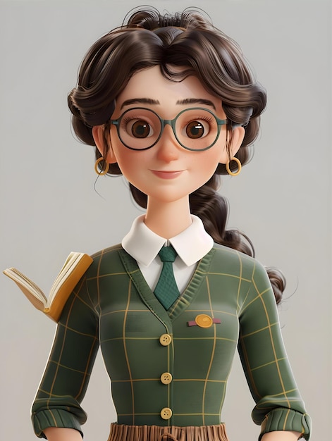 Female Teacher 3D Character