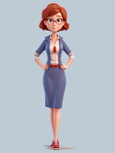 Female Teacher 3d Character