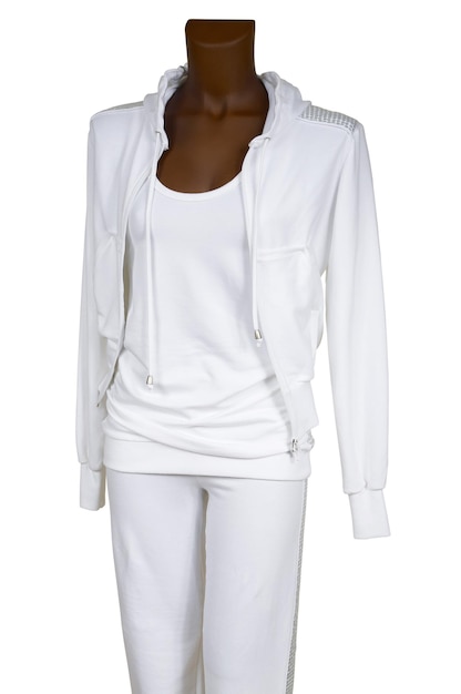 Female white tracksuit