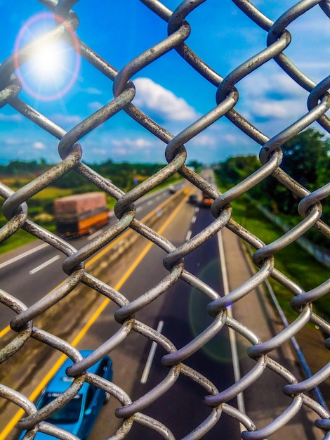 Photo fence for the medan parapat toll road north sumatra