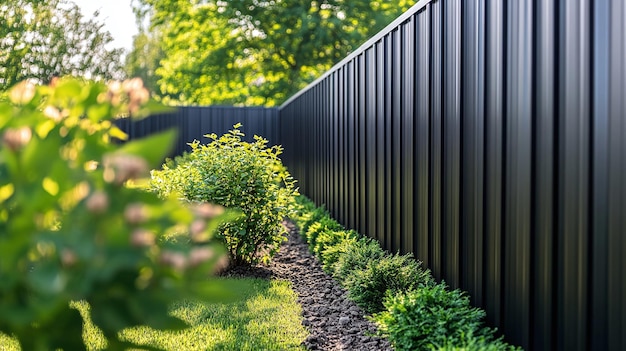 a fence with a black fence that says  no longer