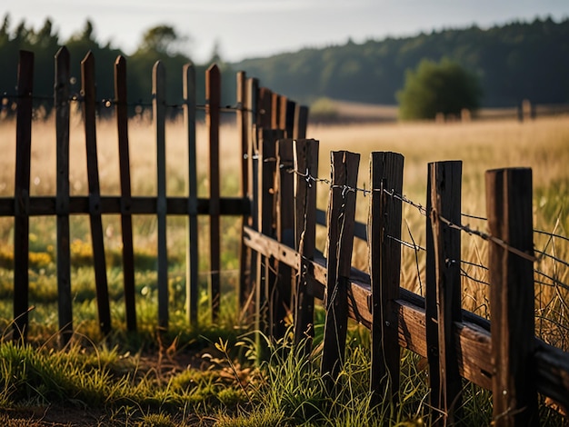 a fence with a fence that has a barbed wire fence