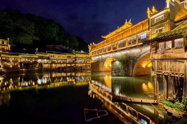 Photo feng huang ancient town phoenix ancient town china