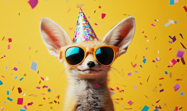 Fennec Fox birthday banner