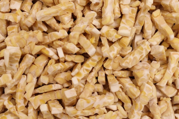 fermented soybeans that have been cut into small pieces