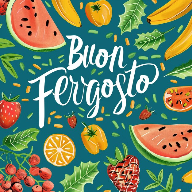 Photo ferragosto social media post design with buon ferragosto