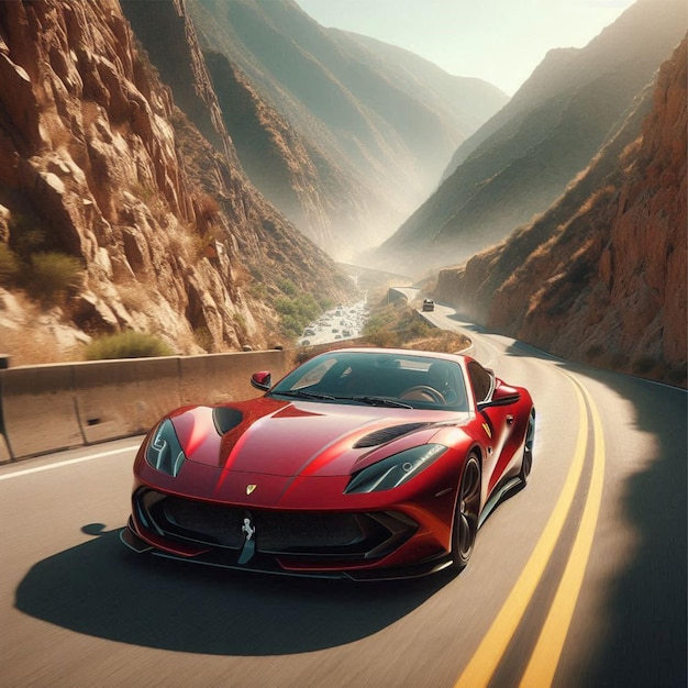 Ferrari 812 Superfast cruising down