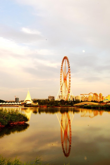 Ferris wheel against sky