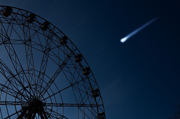 The Ferris wheel and the flying meteorite