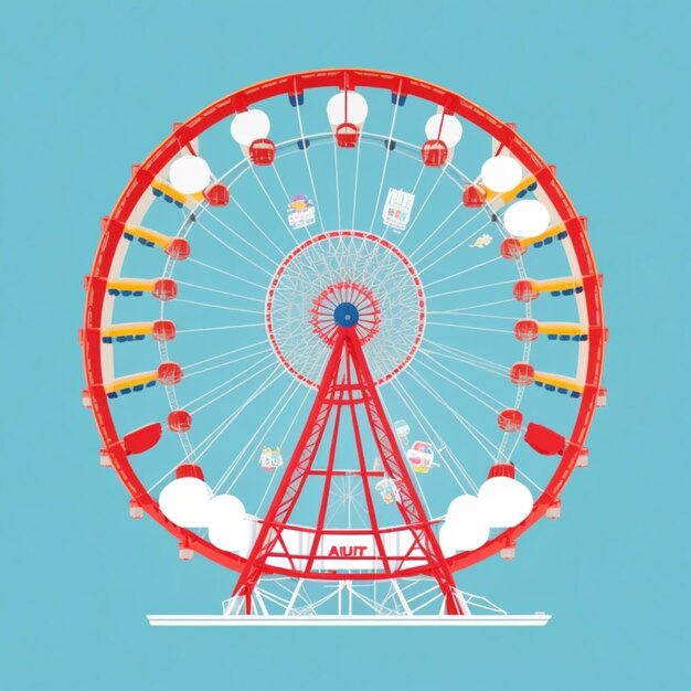 Photo ferris wheel vector background