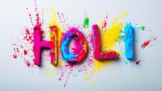 Festival of Colors Vibrant Holi Powder Art