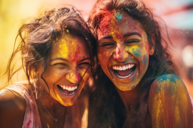 Photo festival holi laughing smile