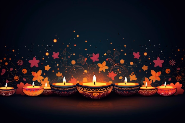 Festival of Light Diwali background wallpaper banner