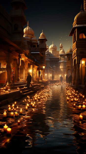 Festival of Lights at Diwali Temples A Spiritual Celebration festival of light Illuminance