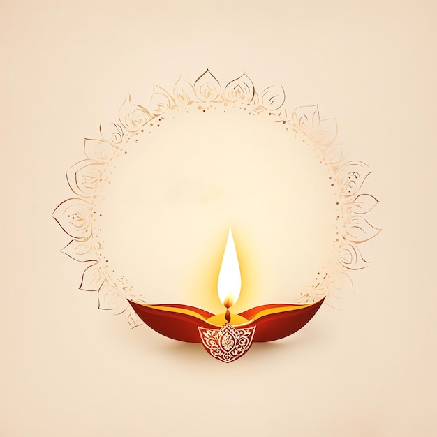 Festival of lights symbol with candles