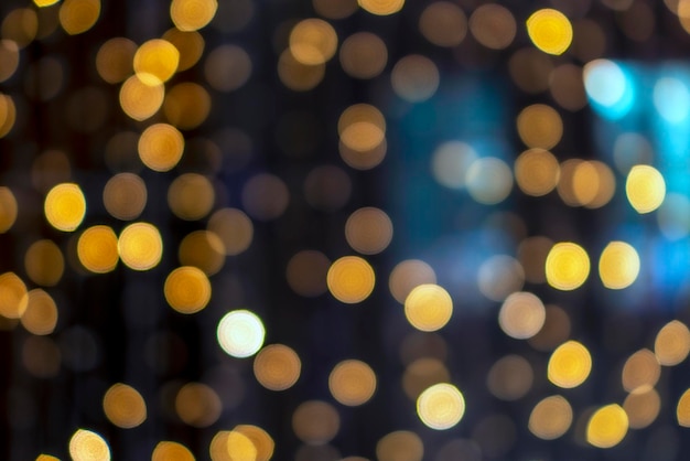 Festive abstract background with bokeh defocused lights