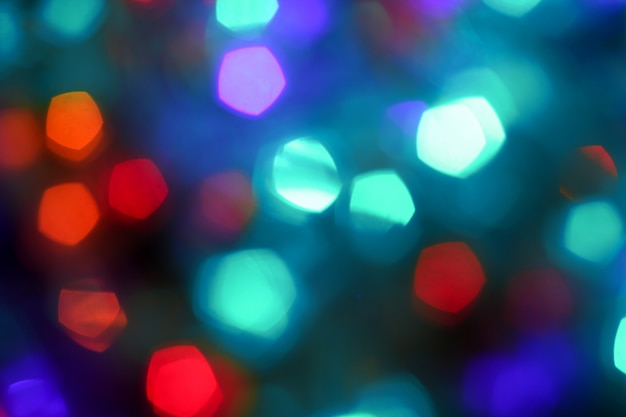 Festive bokeh christmas background, sparkling blue backdrop for holidays