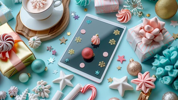 Festive Candy Table Edible Decorations