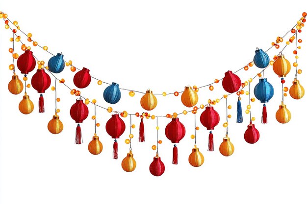 Festive Chinese Lanterns String Lights Decoration