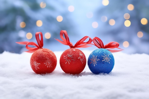 Festive Christmas Background with Ornate Decorations and New Year's Ball