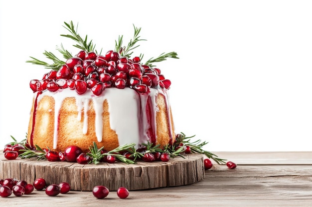 Photo festive christmas cake delight