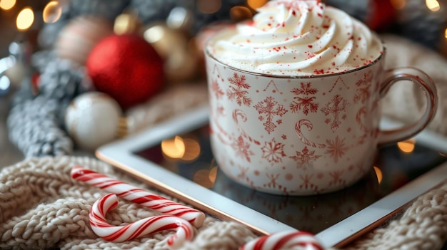 Festive Christmas Coffee Cup Decorations