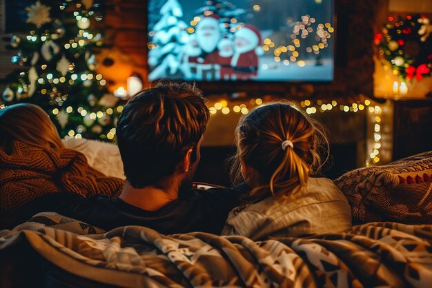 Photo festive christmas movie marathon for a cozy family tradition