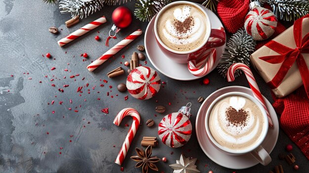 Festive Coffee Gift Set HeartShaped Latte Art