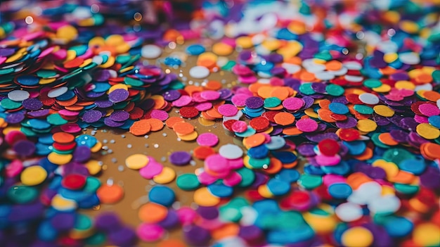 Festive confetti image