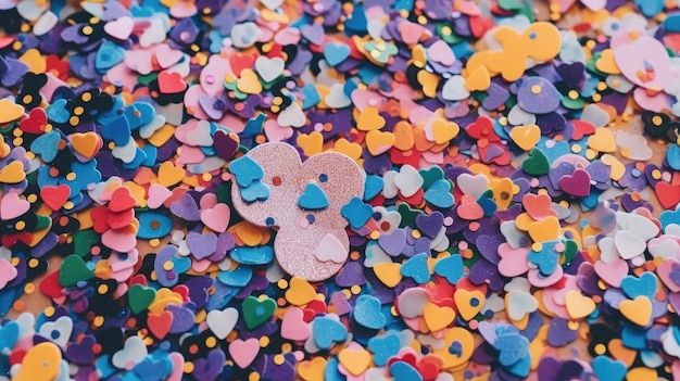 Festive confetti image