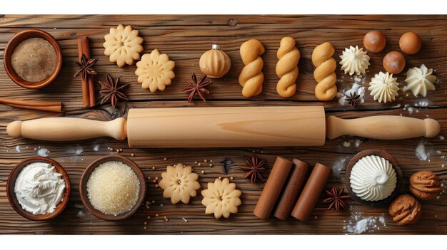 Photo festive cooking aids christmas desserts and baking supplies