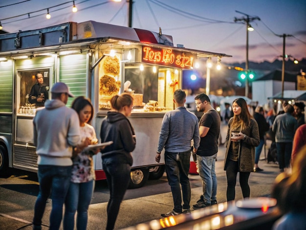 Photo festive eats vibrant nights at the food truck festival