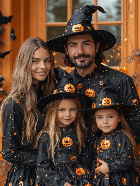 Photo festive family fun halloween costumes galore