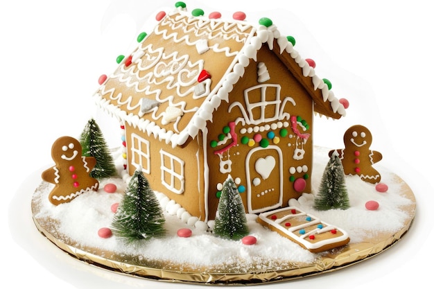 Festive Gingerbread House for Egg Nog Day