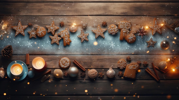 A festive holiday platter filled with an assortment of beautifully decorated Christmas gingerbread