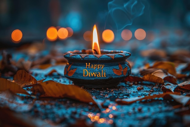 Festive illumination happy Diwali vibrant background for banners wallpaper copy space for text design element poster card flyer greeting capturing essence of festival of light