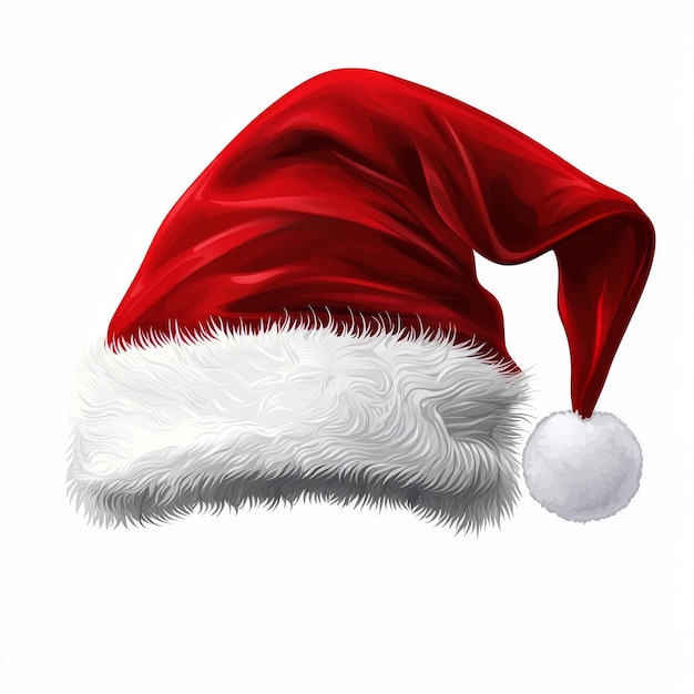 Photo festive red christmas hat modern and free