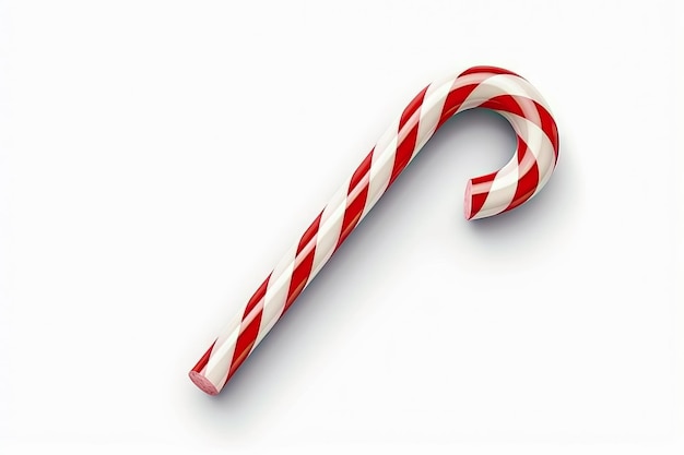 Festive Striped Christmas Candy Cane Generative AI