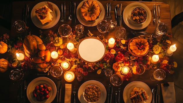 Festive Thanksgiving Table Setting