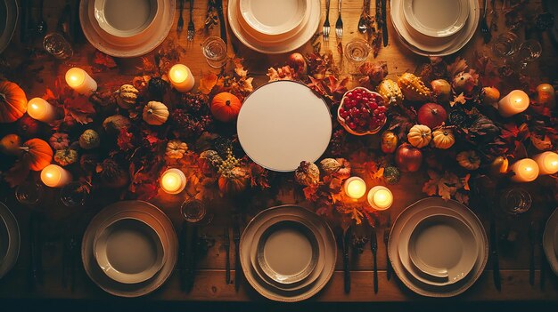 Festive Thanksgiving Table Setting