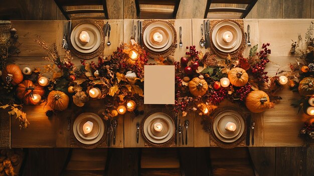 Festive Thanksgiving Table Setting