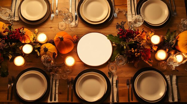 Festive Thanksgiving Table Setting