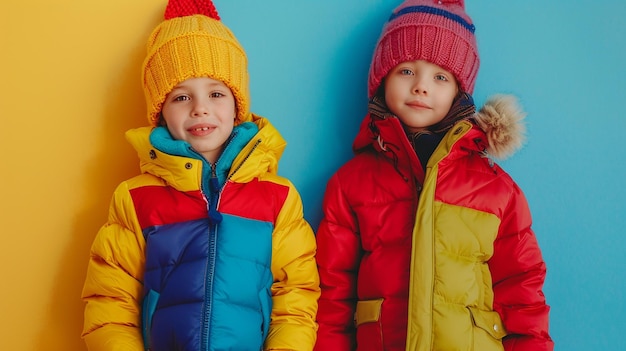 Festive Winter Outfits for Children Colorful and Playful Attire